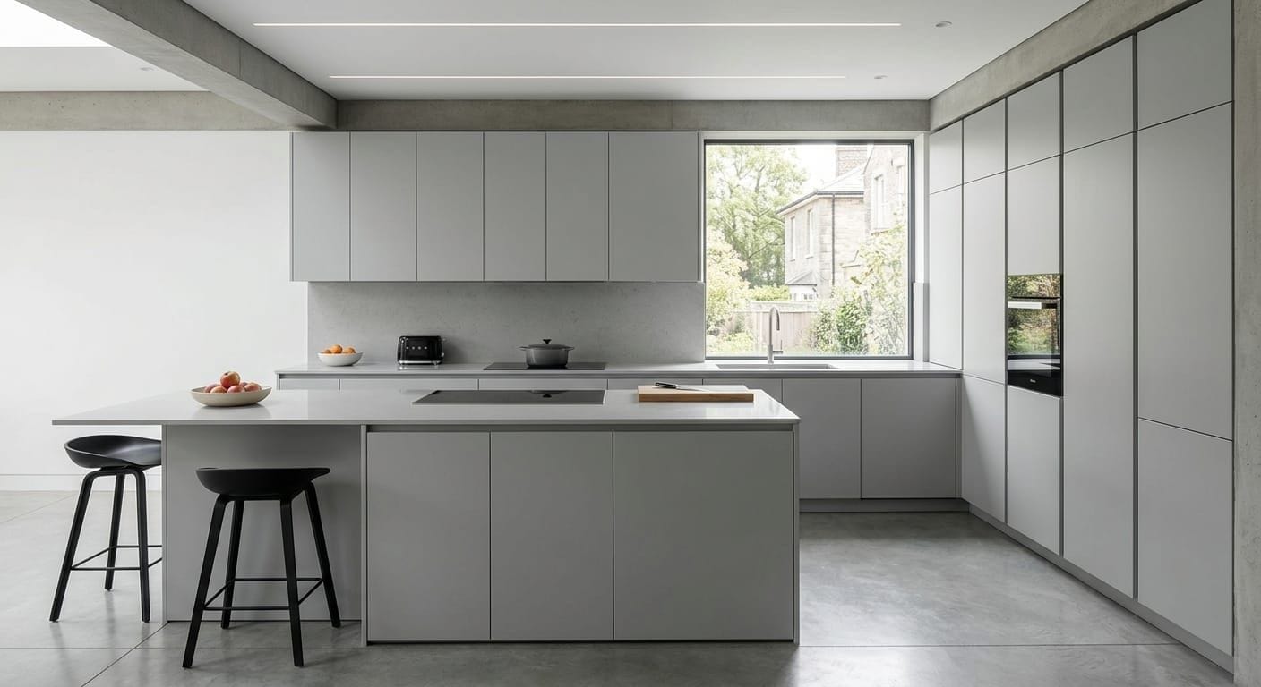 Minimalist Concrete Kitchen