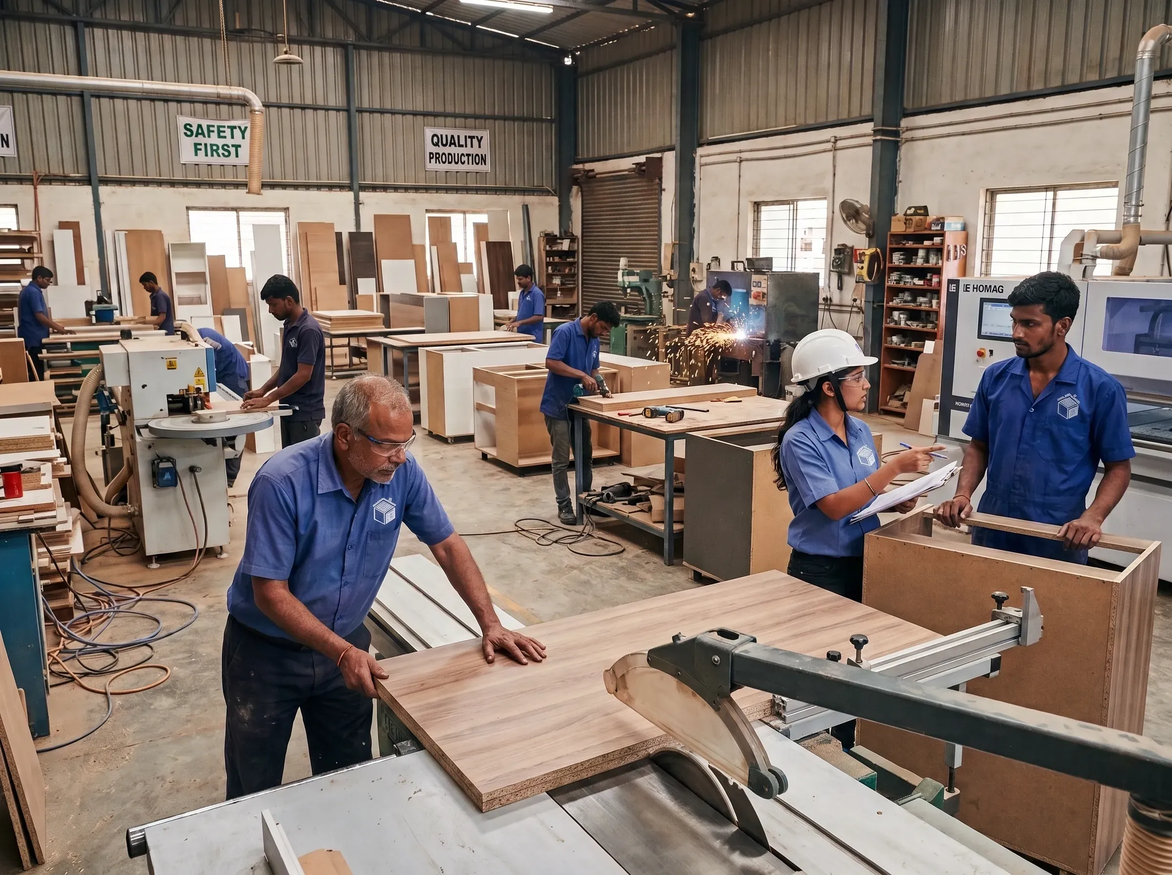 Inside our state-of-the-art modular kitchen workshop